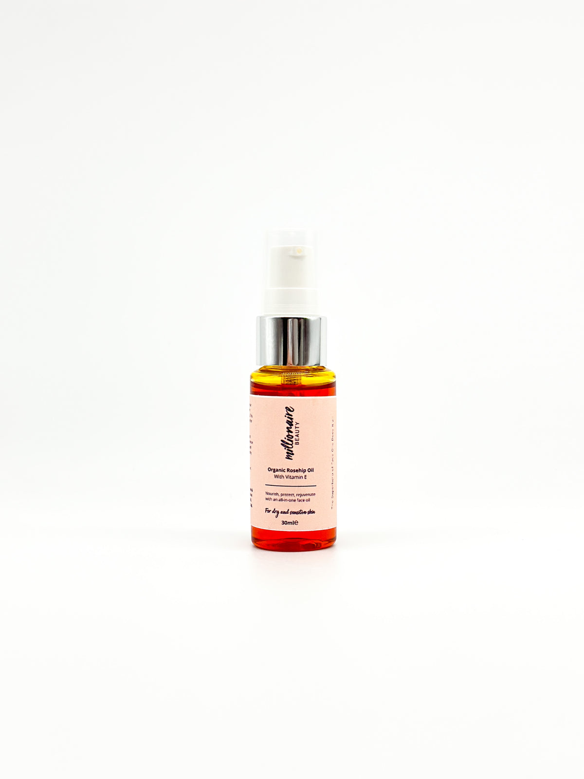 Millionaire Organic Rosehip and Vitamin E Oil